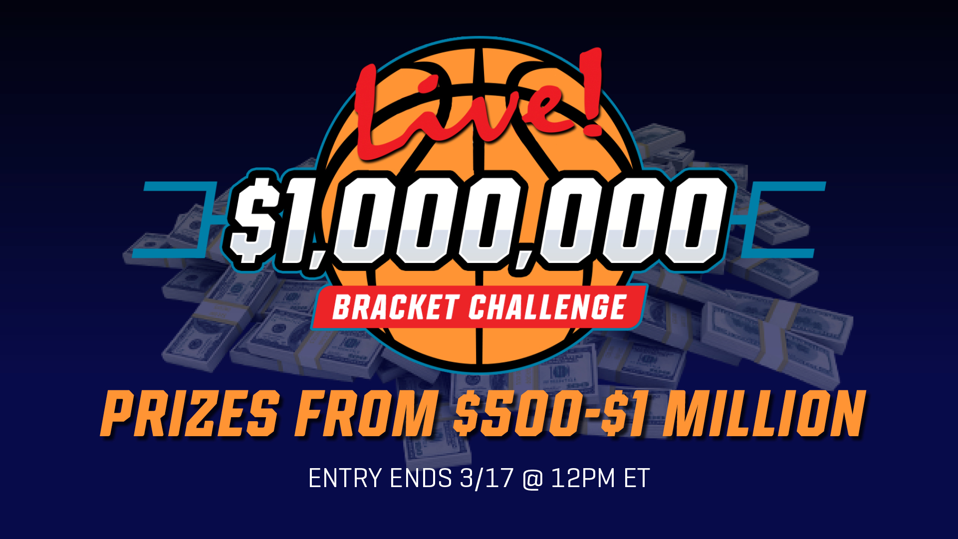 ENTER TO WIN 1 Million Bracket CHALLENGE Sports & Social Bethesda